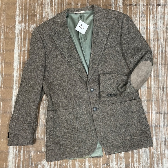 Vintage Stanford Tweed Men’s Wool Blazer‎